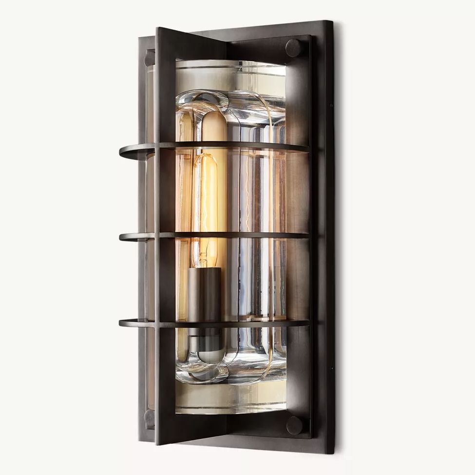 Baxter Vertical Cage Outdoor Wall Sconce