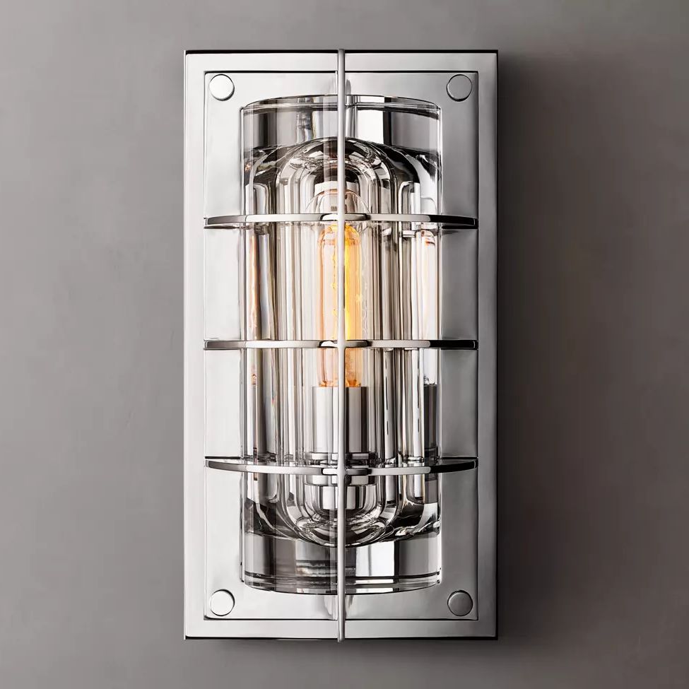 Baxter Vertical Cage Outdoor Wall Sconce