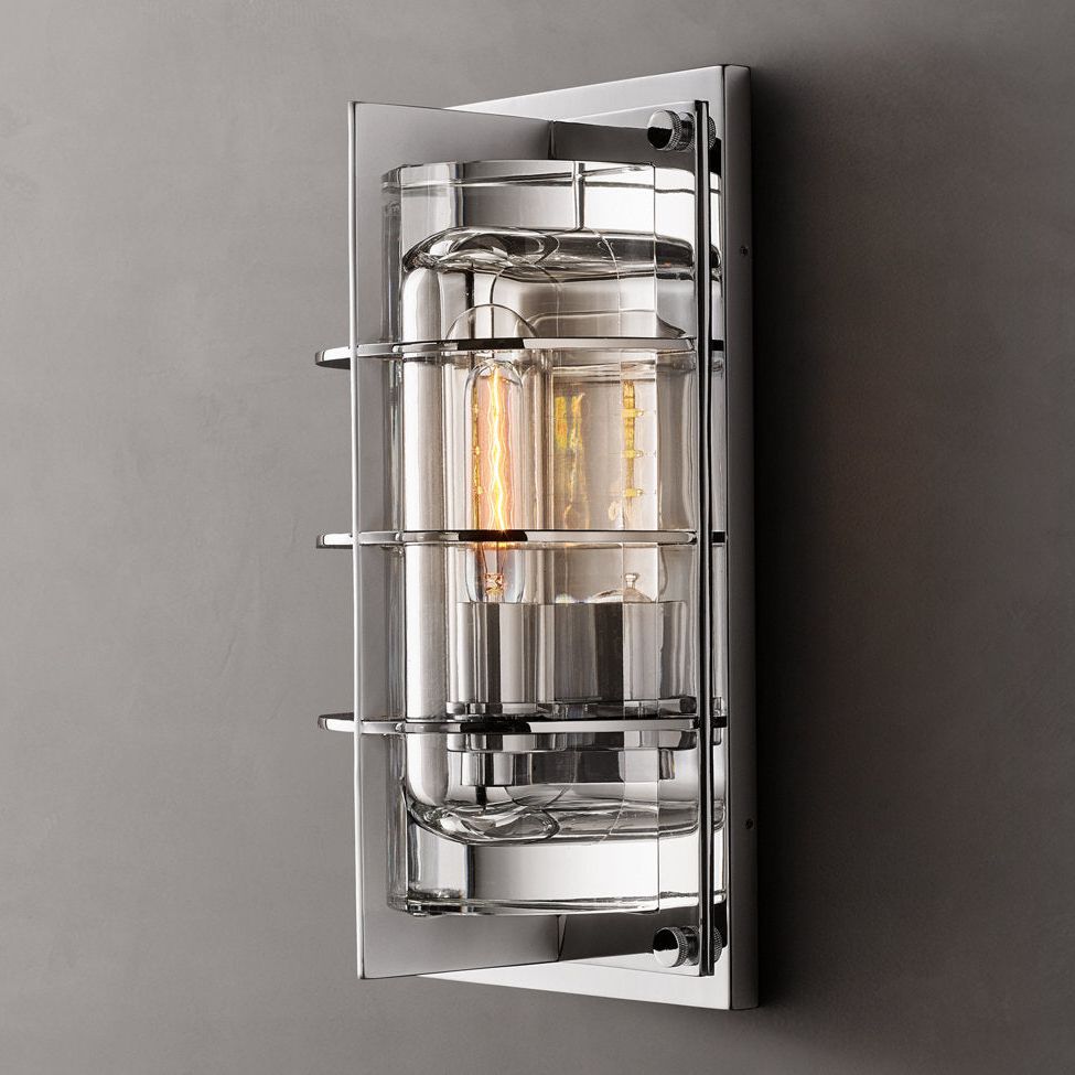 Baxter Vertical Cage Outdoor Wall Sconce