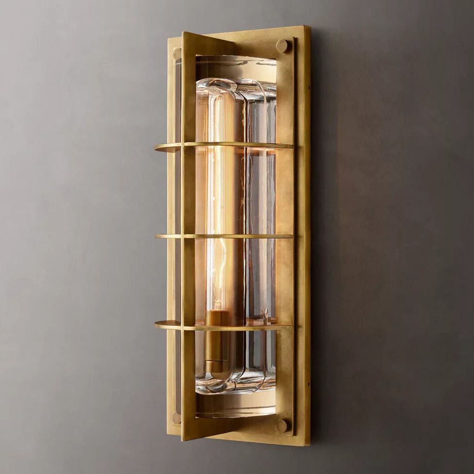 Baxter Vertical Cage Outdoor Wall Sconce