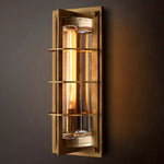 Baxter Vertical Cage Outdoor Wall Sconce