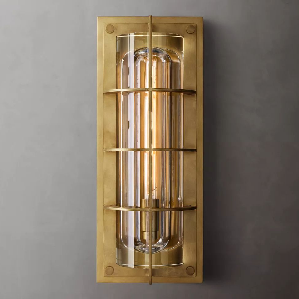 Baxter Vertical Cage Outdoor Wall Sconce