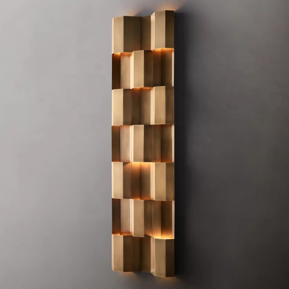 Everett Pattern Grid Wall Sconce