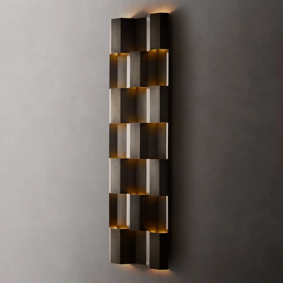 Everett Pattern Grid Wall Sconce