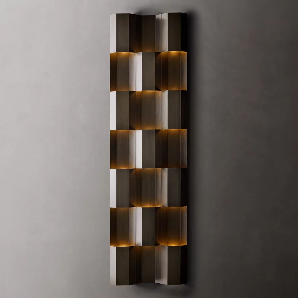 Everett Pattern Grid Wall Sconce