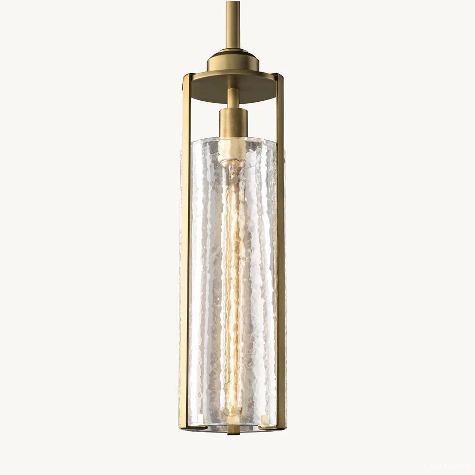 Arpege Glacial Cylinder Pendant Light