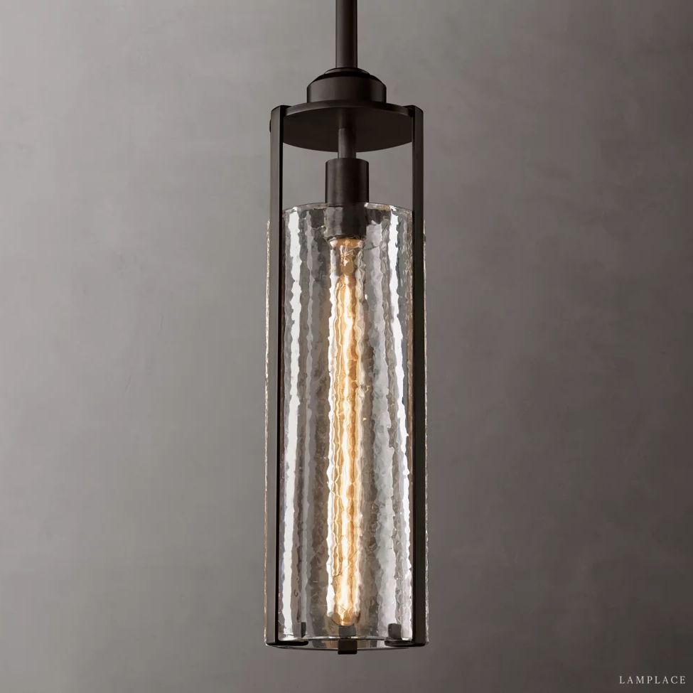 Arpege Glacial Cylinder Pendant Light