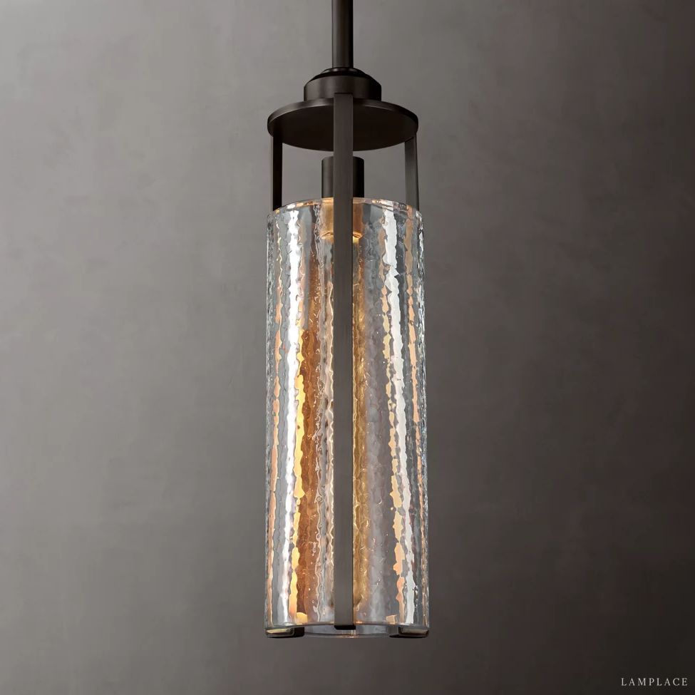 Arpege Glacial Cylinder Pendant Light