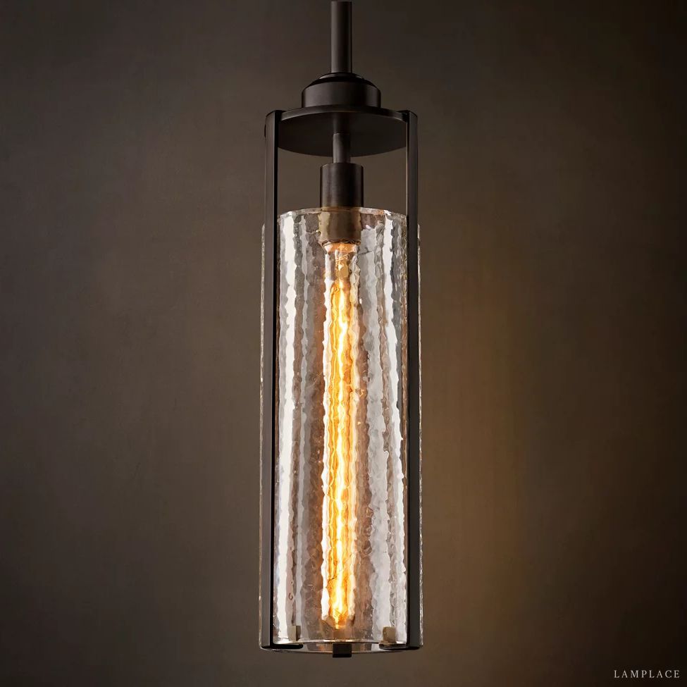 Arpege Glacial Cylinder Pendant Light