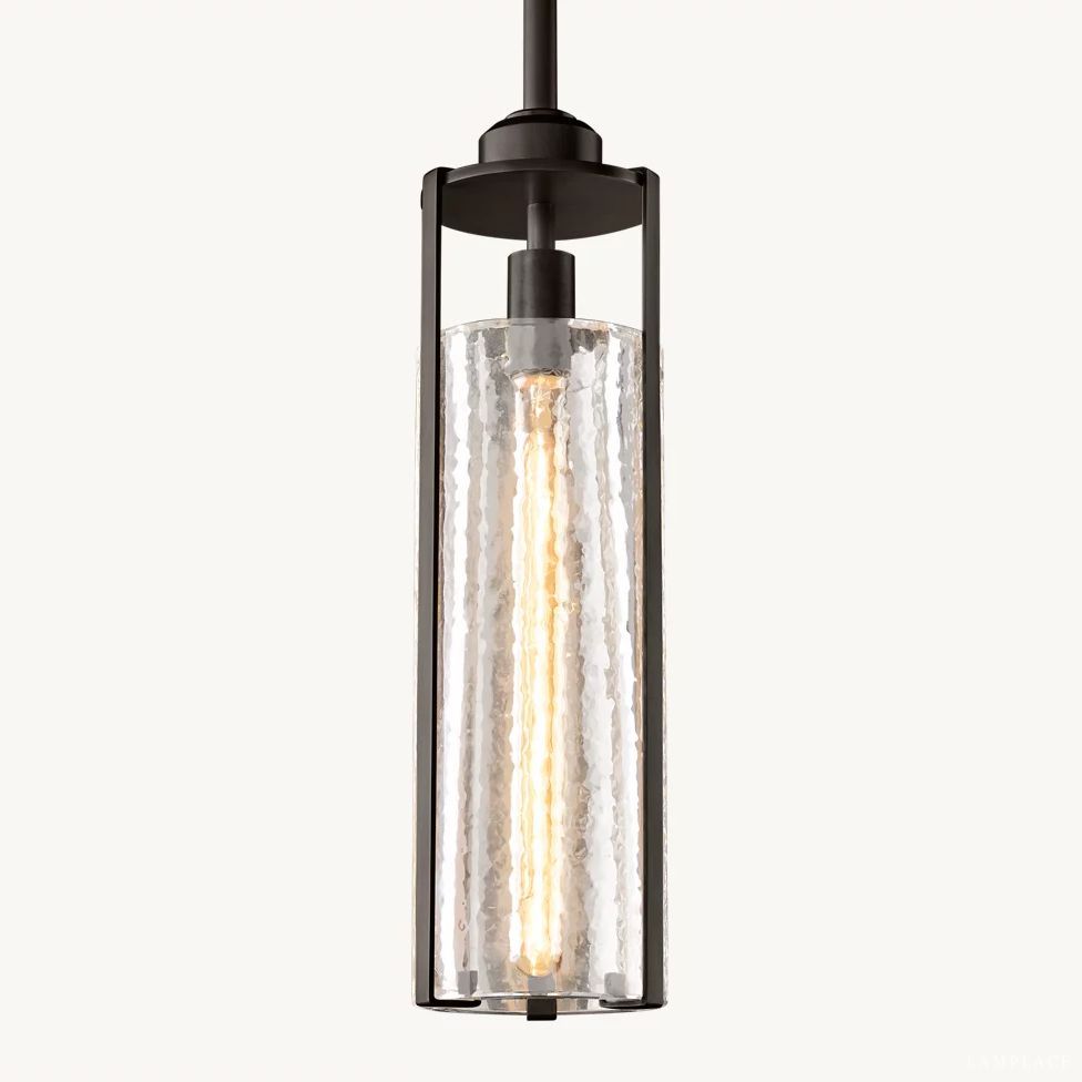 Arpege Glacial Cylinder Pendant Light