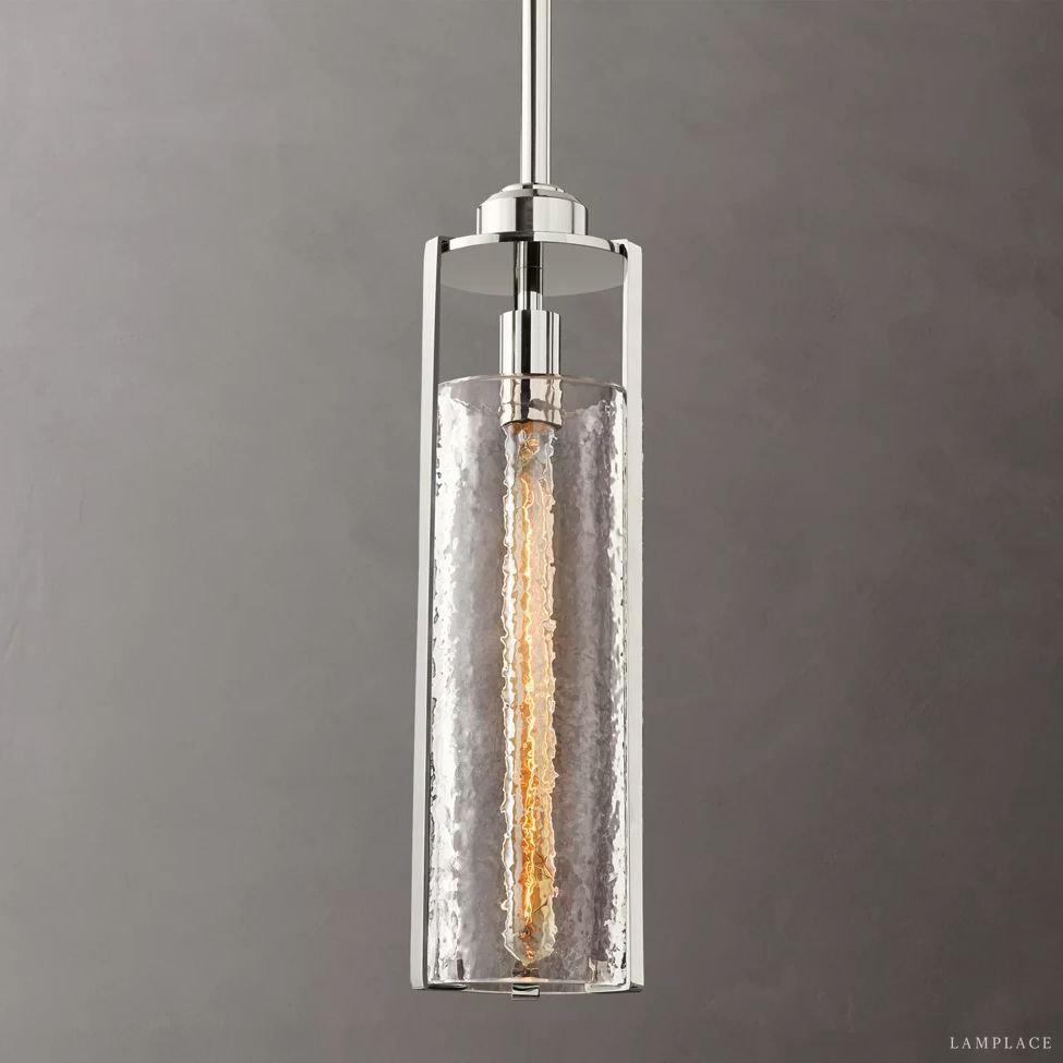 Arpege Glacial Cylinder Pendant Light
