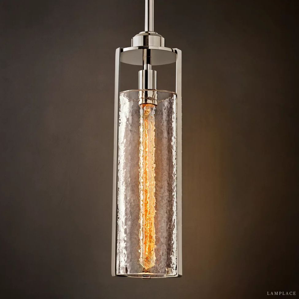 Arpege Glacial Cylinder Pendant Light