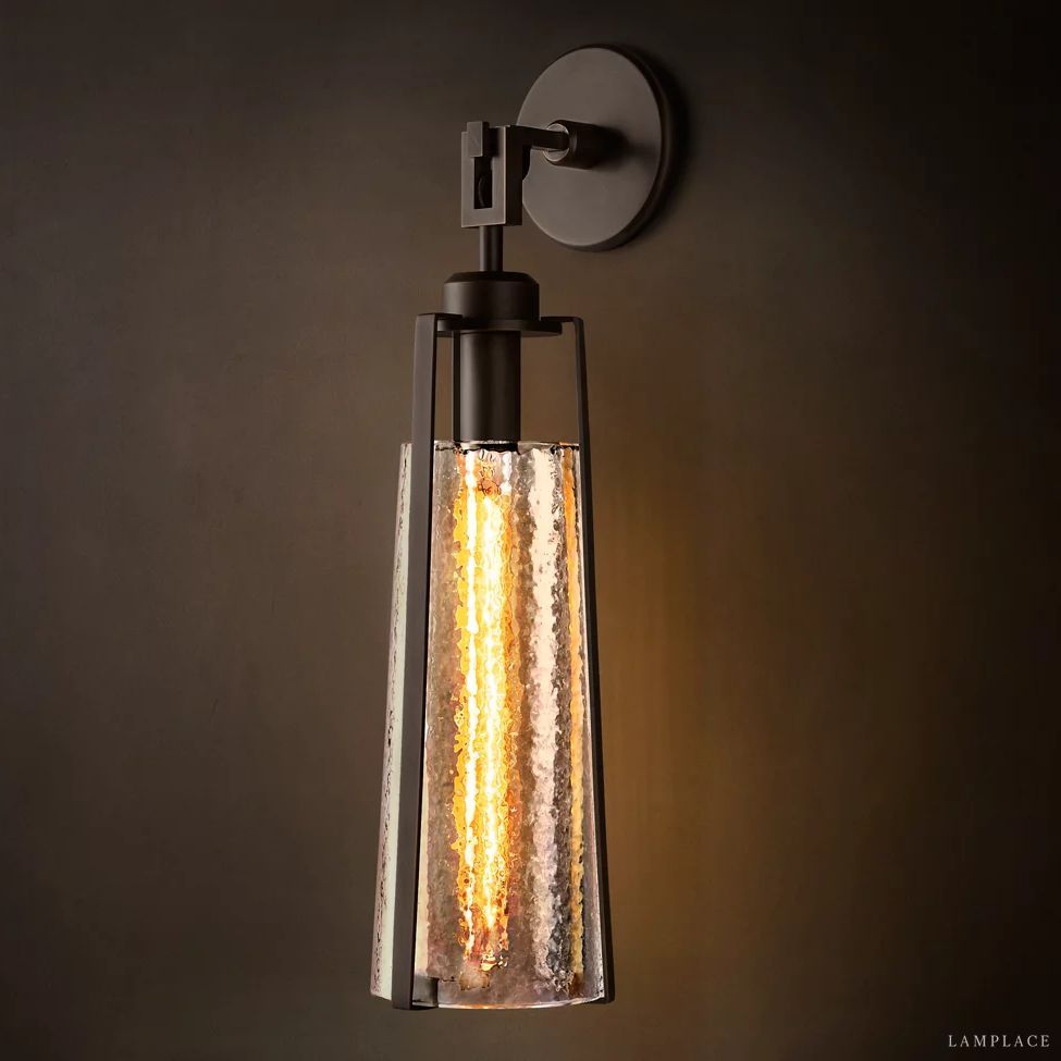 Arpege Glacial Funnel Wall Sconce