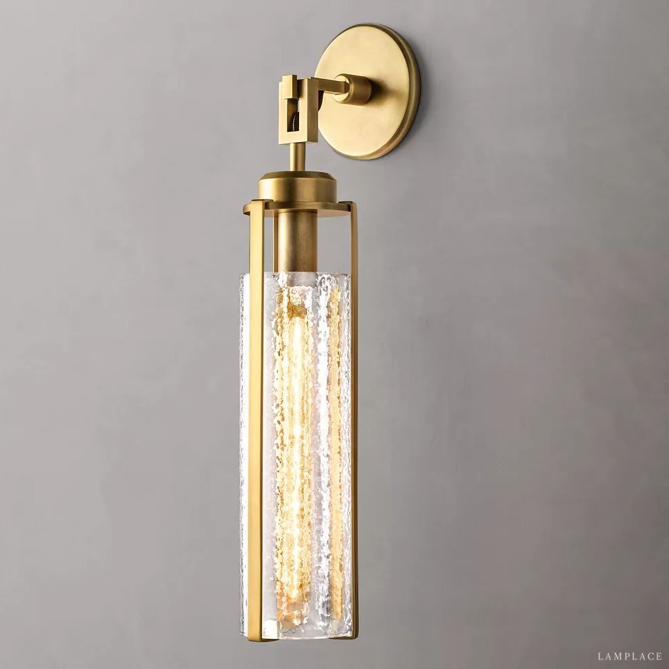 Arpege Glacial Cylinder Wall Sconce