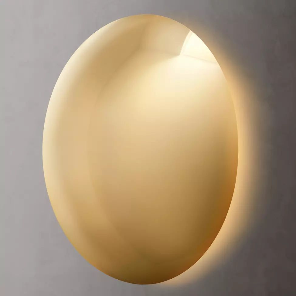 Lucera Minimal Dish Wall Sconce