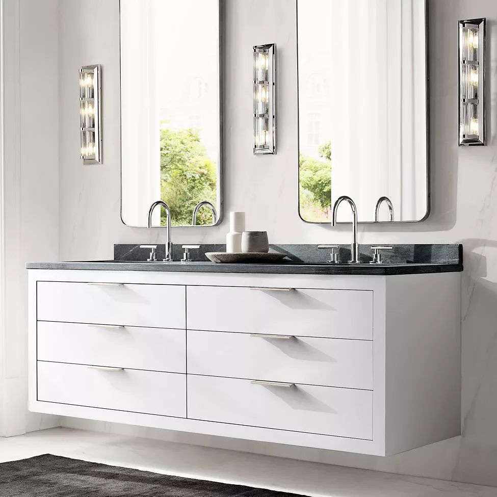 Ascendry Indicator Crystal Quad Wall Sconce