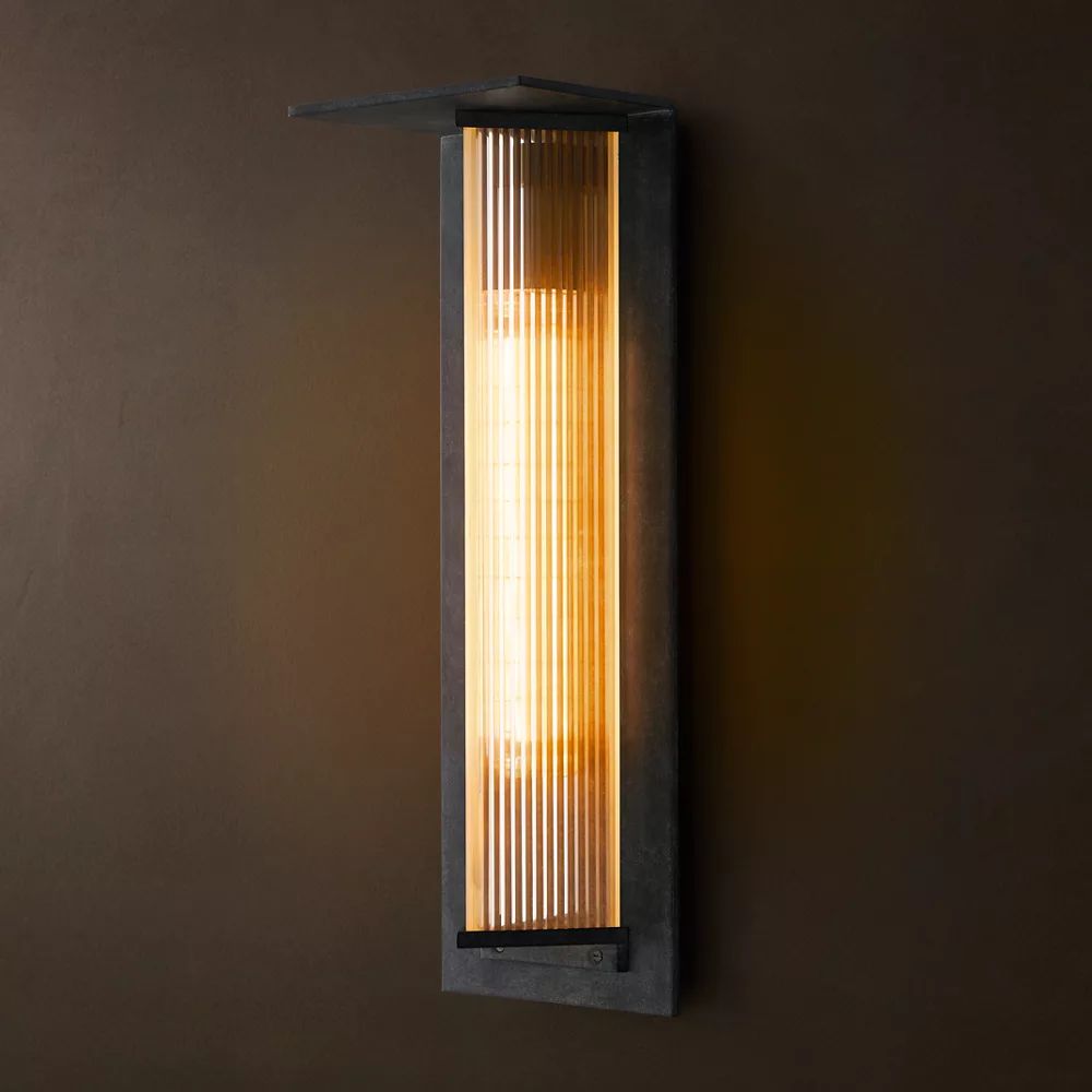 Dolenne Louvered Crystal Wall Sconce