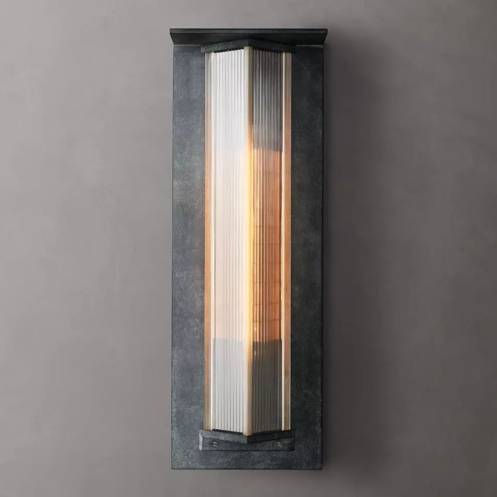 Dolenne Louvered Crystal Wall Sconce