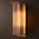 Dolenne Louvered Crystal Box Wall Sconce