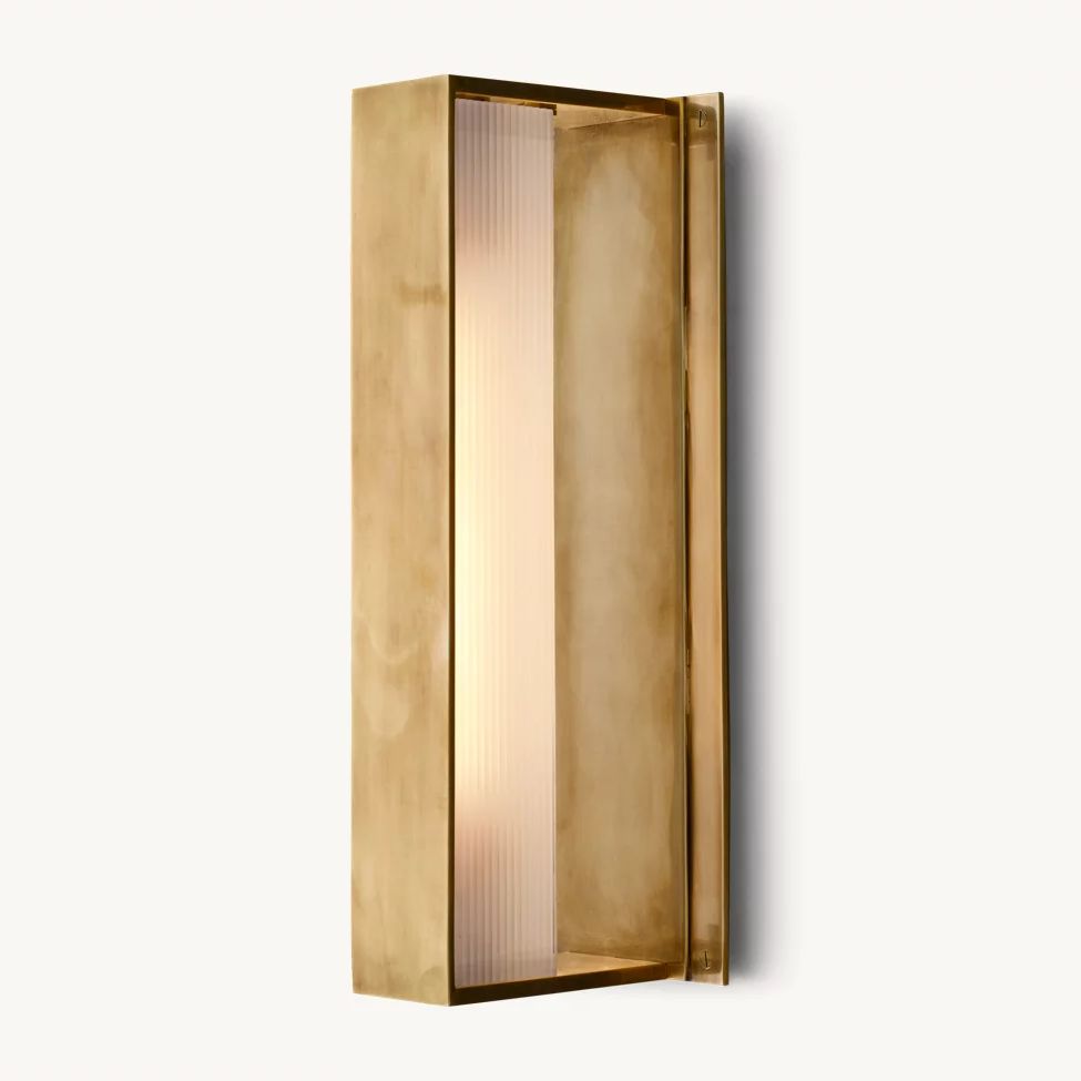 Dolenne Louvered Crystal Linear Wall Sconce