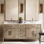 Dolenne Louvered Crystal Linear Wall Sconce