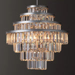 Almerex Structured Crystal Round Chandelier 18"