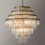 Almerex Structured Crystal Round Chandelier 28"