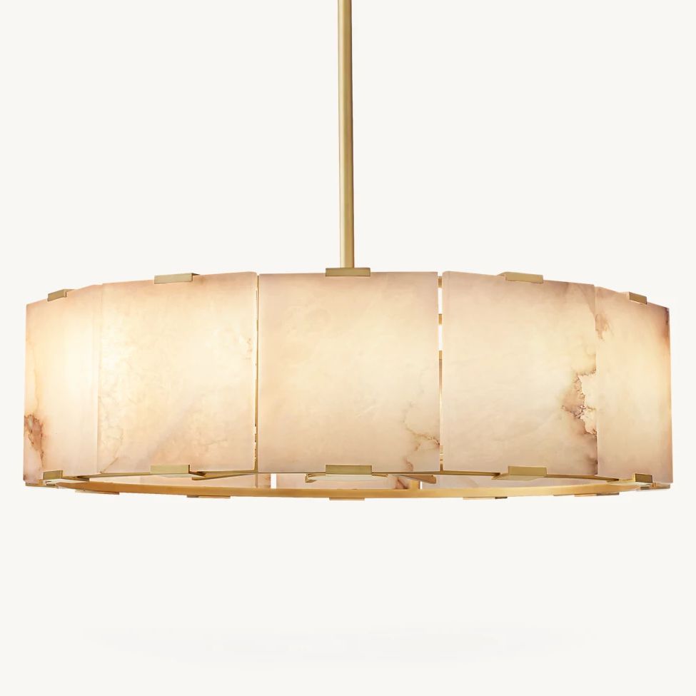 Blairon Alabaster Plane Round Chandelier