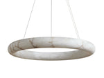 Halima Alabaster Gleam Halo Chandelier