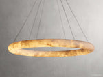 Halima Alabaster Gleam Halo Chandelier