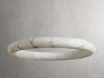 Halima Alabaster Gleam Halo Chandelier