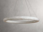 Halima Alabaster Gleam Halo Chandelier