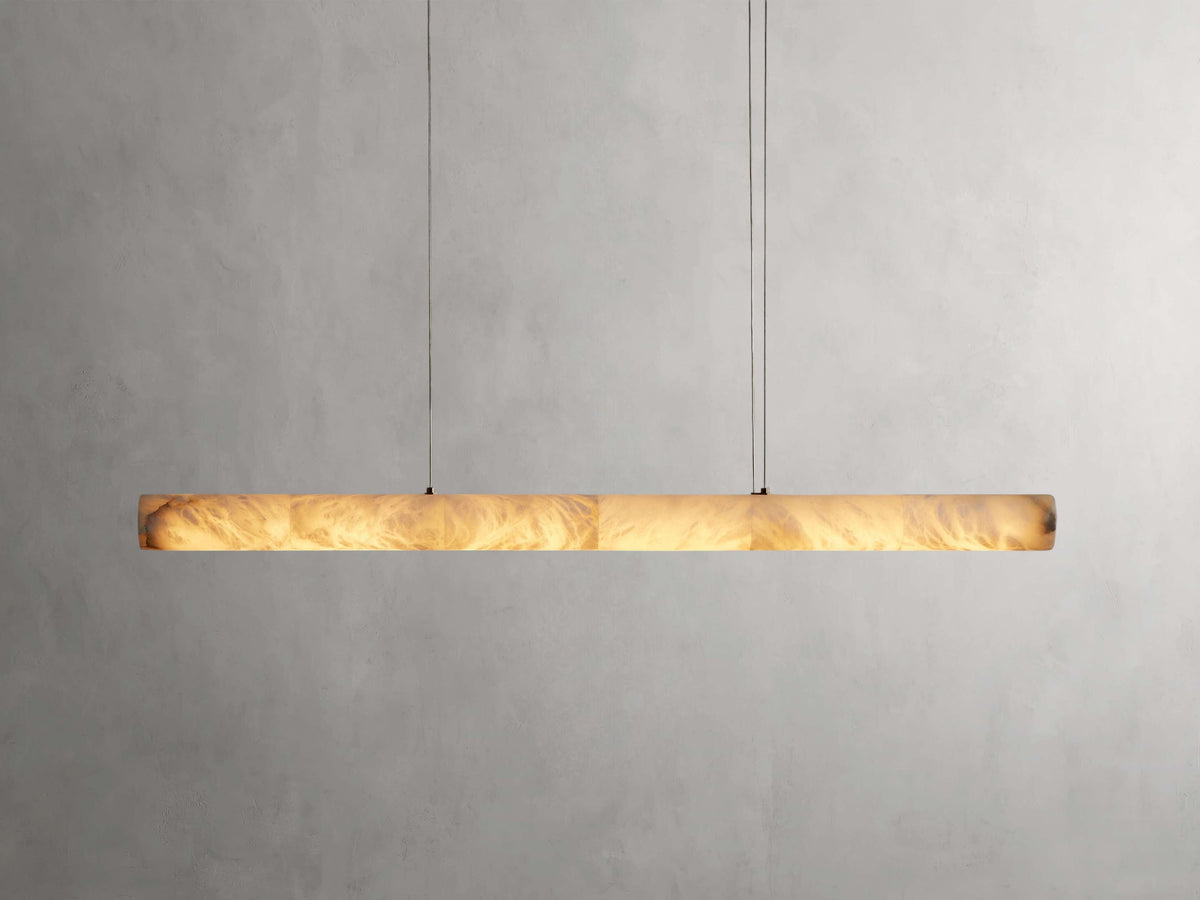 Halima Alabaster Gleam Linear Chandelier