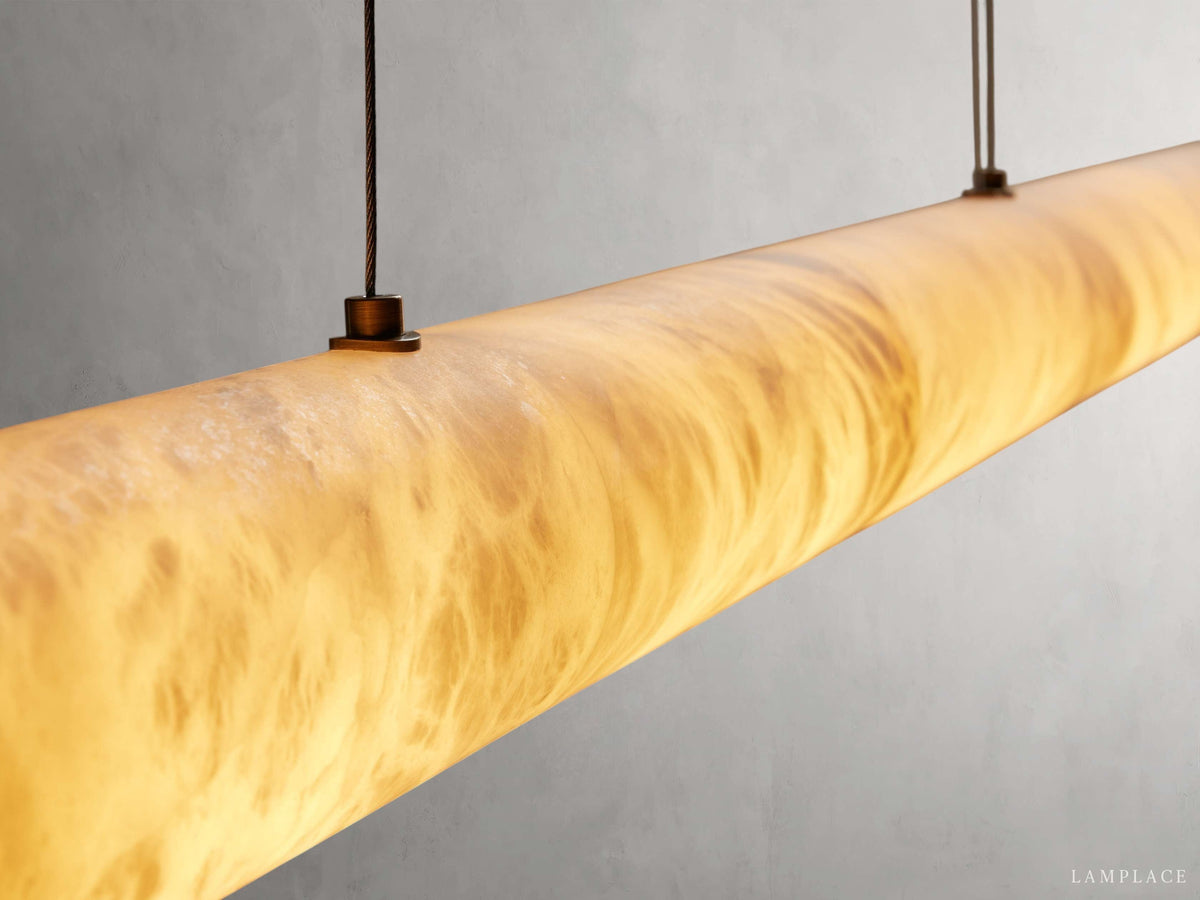 Halima Alabaster Gleam Linear Chandelier