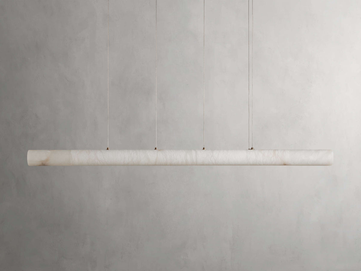 Halima Alabaster Gleam Linear Chandelier