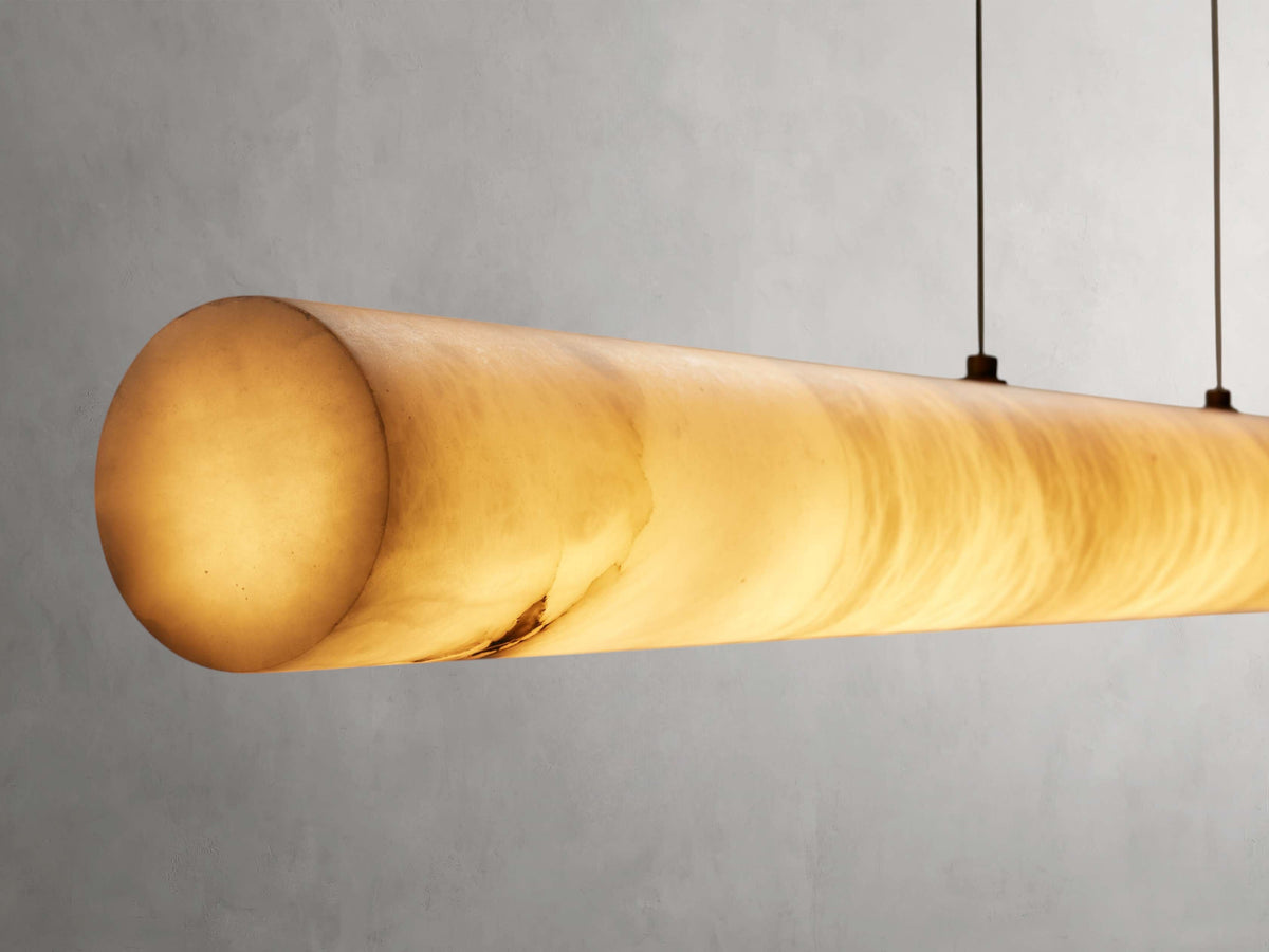 Halima Alabaster Gleam Linear Chandelier