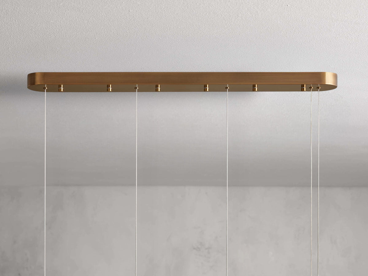 Halima Alabaster Gleam Linear Chandelier