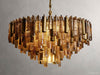 Neve Cascade Glass Round Chandelier