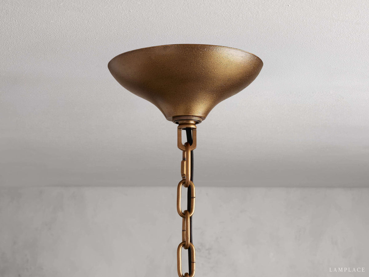 Neve Cascade Glass Round Chandelier