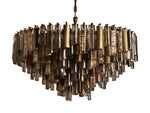 Neve Cascade Glass Round Chandelier