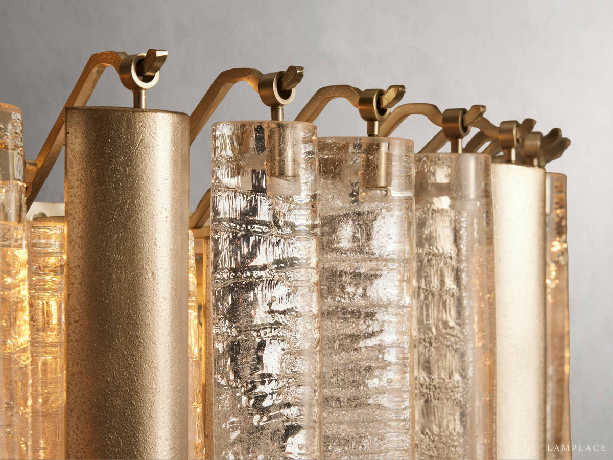 Neve Cascade Glass Round Chandelier