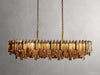 Neve Cascade Glass Linear Chandelier