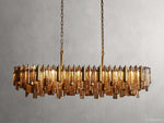 Neve Cascade Glass Linear Chandelier