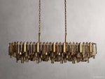 Neve Cascade Glass Linear Chandelier