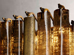 Neve Cascade Glass Linear Chandelier