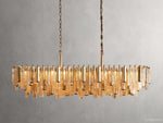 Neve Cascade Glass Linear Chandelier