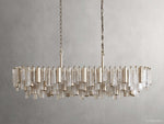 Neve Cascade Glass Linear Chandelier