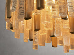 Neve Cascade Glass Linear Chandelier