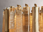 Neve Cascade Glass Linear Chandelier