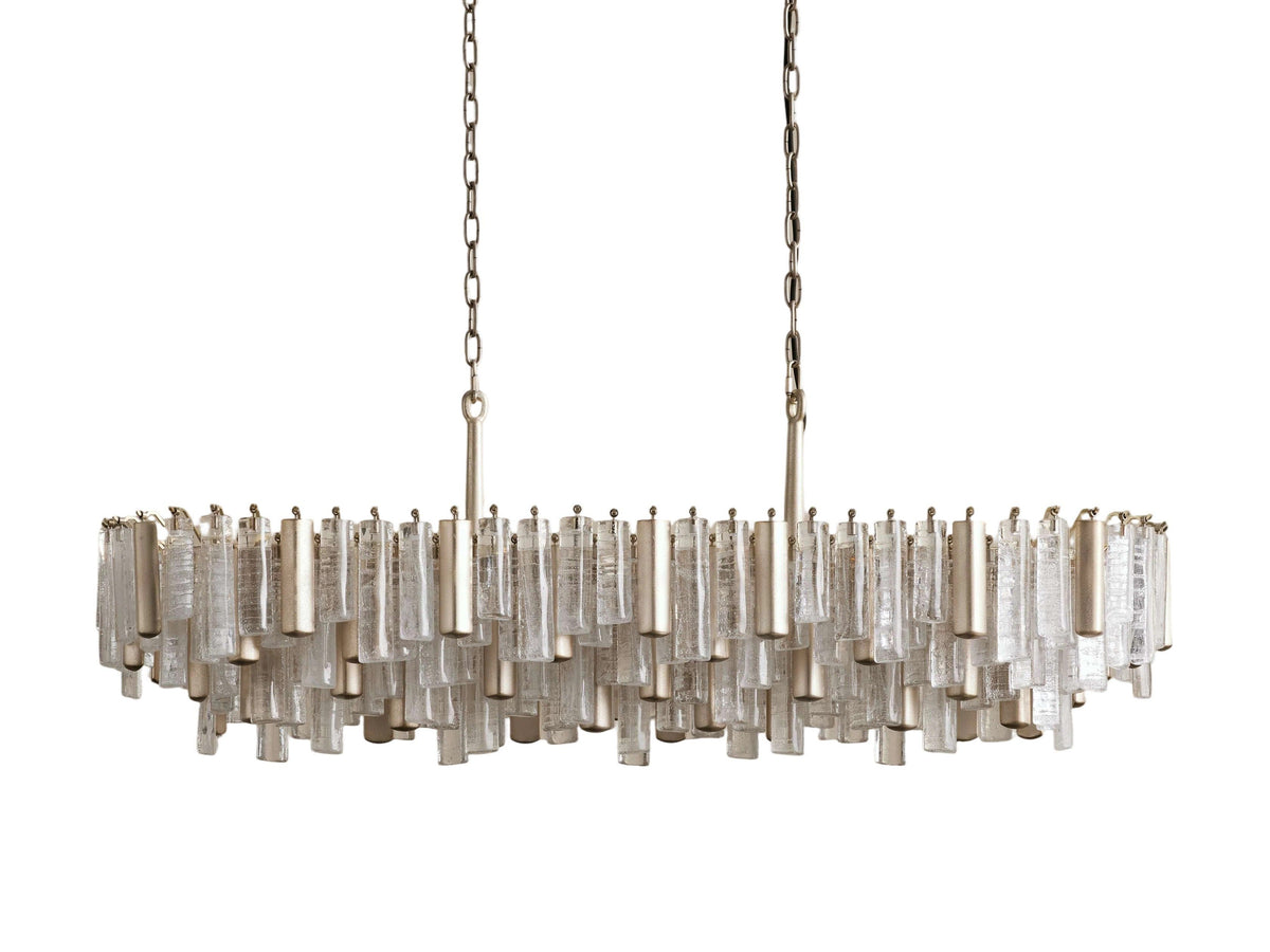 Neve Cascade Glass Linear Chandelier